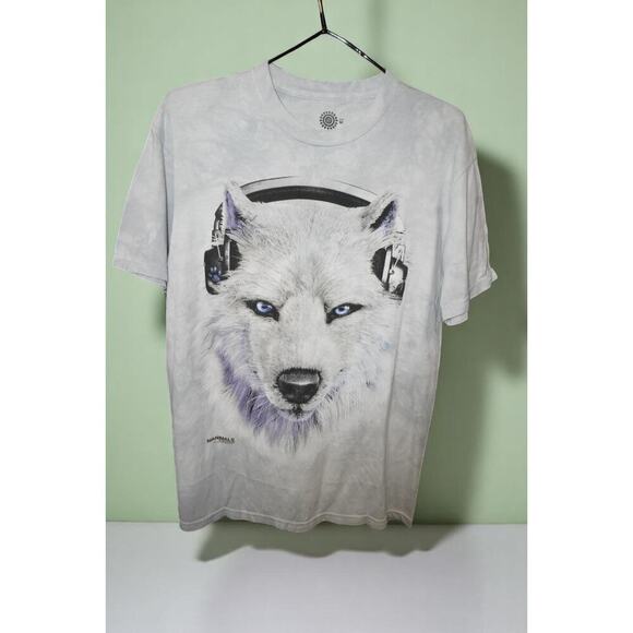 The Mountain Manimals Wolf Headphones Graphic Tee – Size M – 2013 David Penfound - Picture 1 of 9